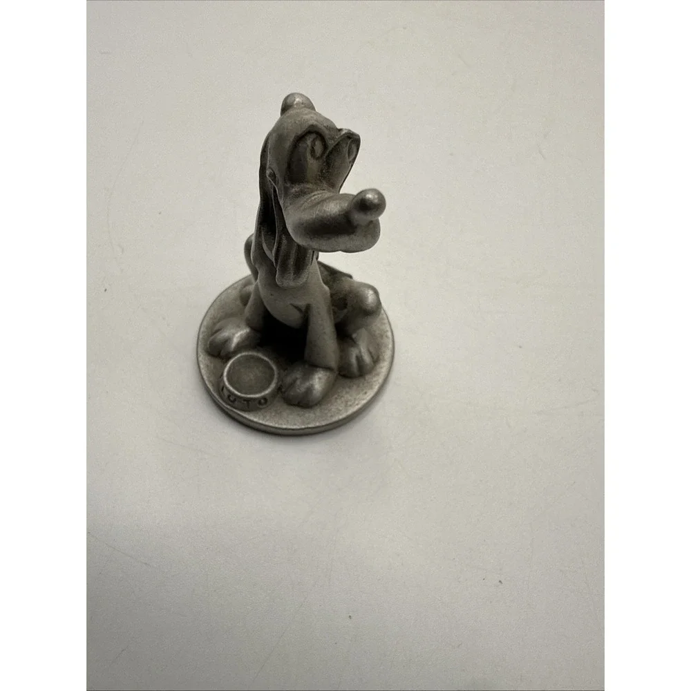 Vintage Disney Hudson Fine Pewter Pluto with Dog Bowl 1 3/4